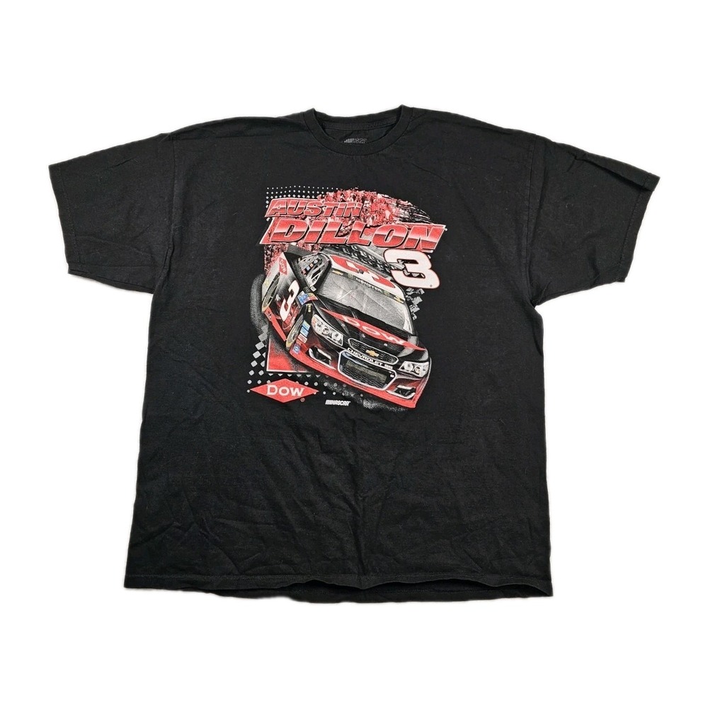 Austin Dillon #3 RCR NASCAR T Shirt 2XL Black Dow Chevrolet SS Racing